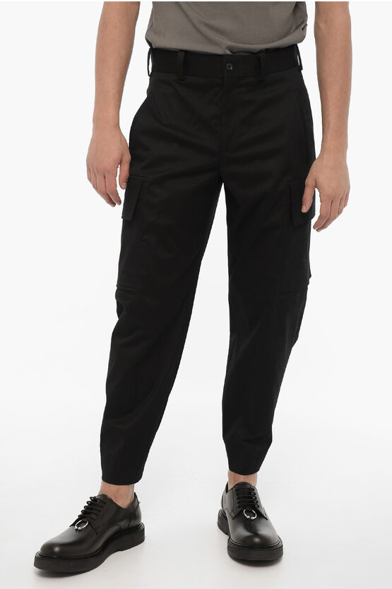 Neil Barrett Loose Fit Fireman Cargo Pants With Ankle Button