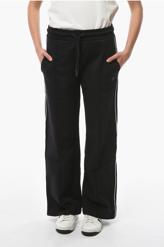Moose Knuckles Loose-fit Malibu Joggers With Side Striped In Black