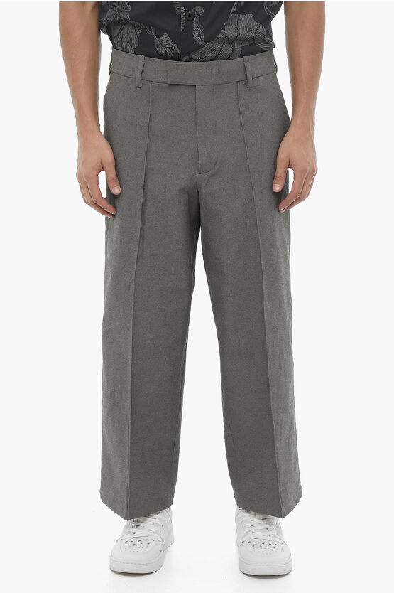 Neil Barrett Loose Fit Nylon Blend Liam Pants In Gray