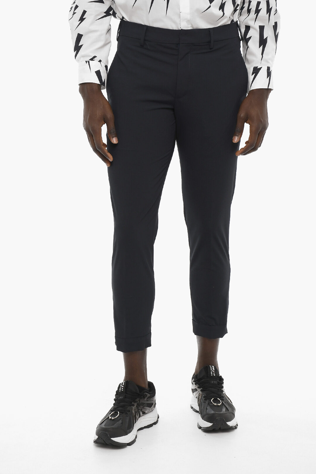 Neil Barrett Loose Fit Pants with Ankle Zip men Glamood Outlet