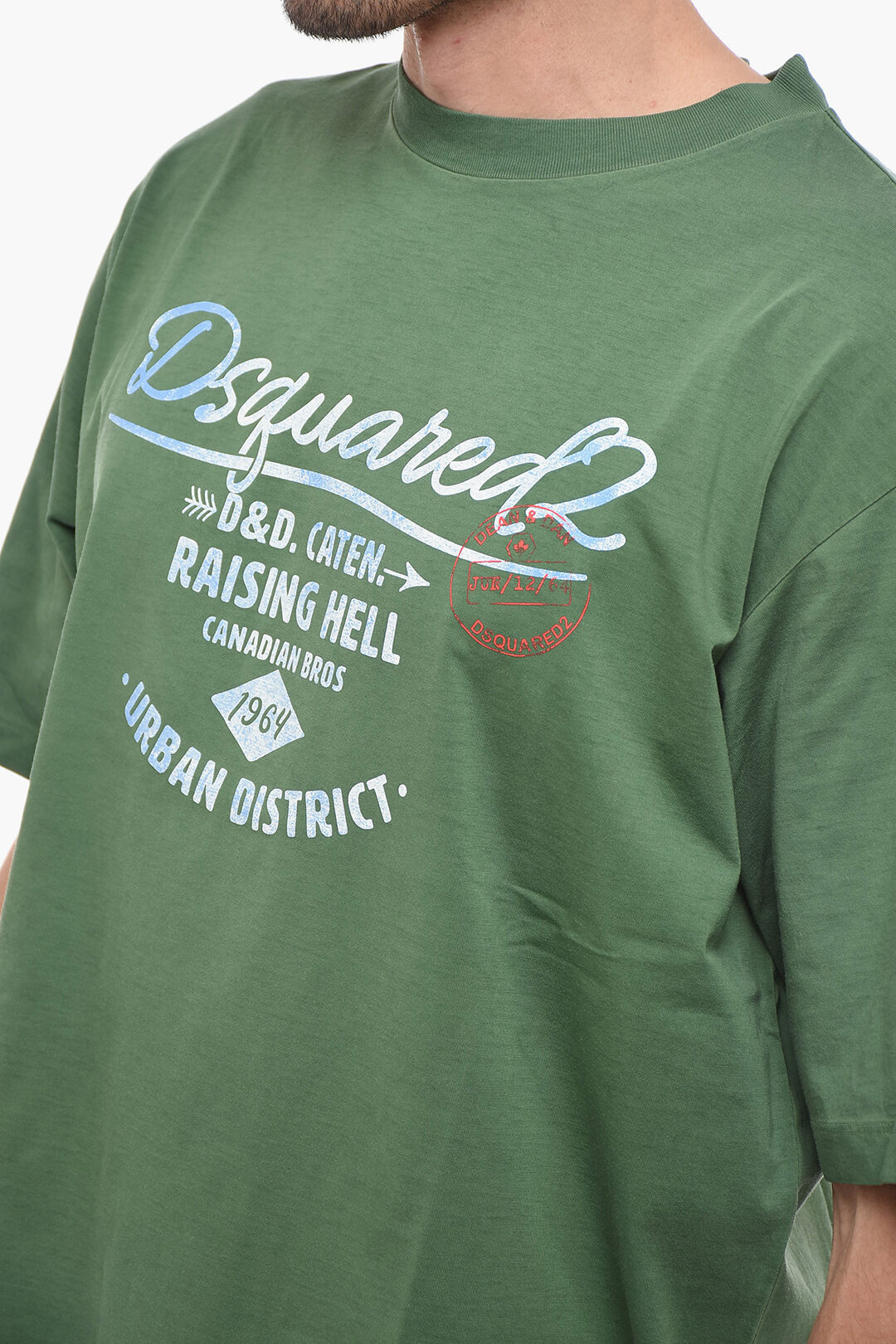 Dsquared2 Loose Fit T-shirt with Logo Print men - Glamood Outlet