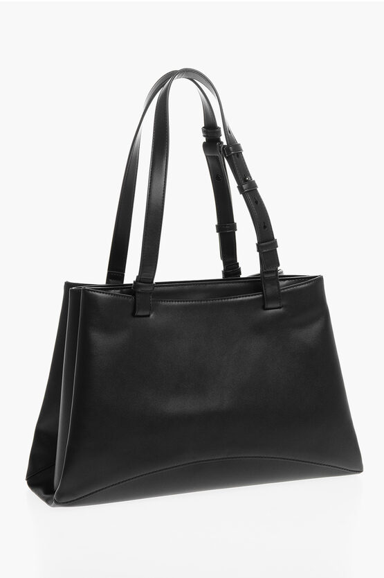 LOVE 3 Compartment Faux Leather Tote Bag