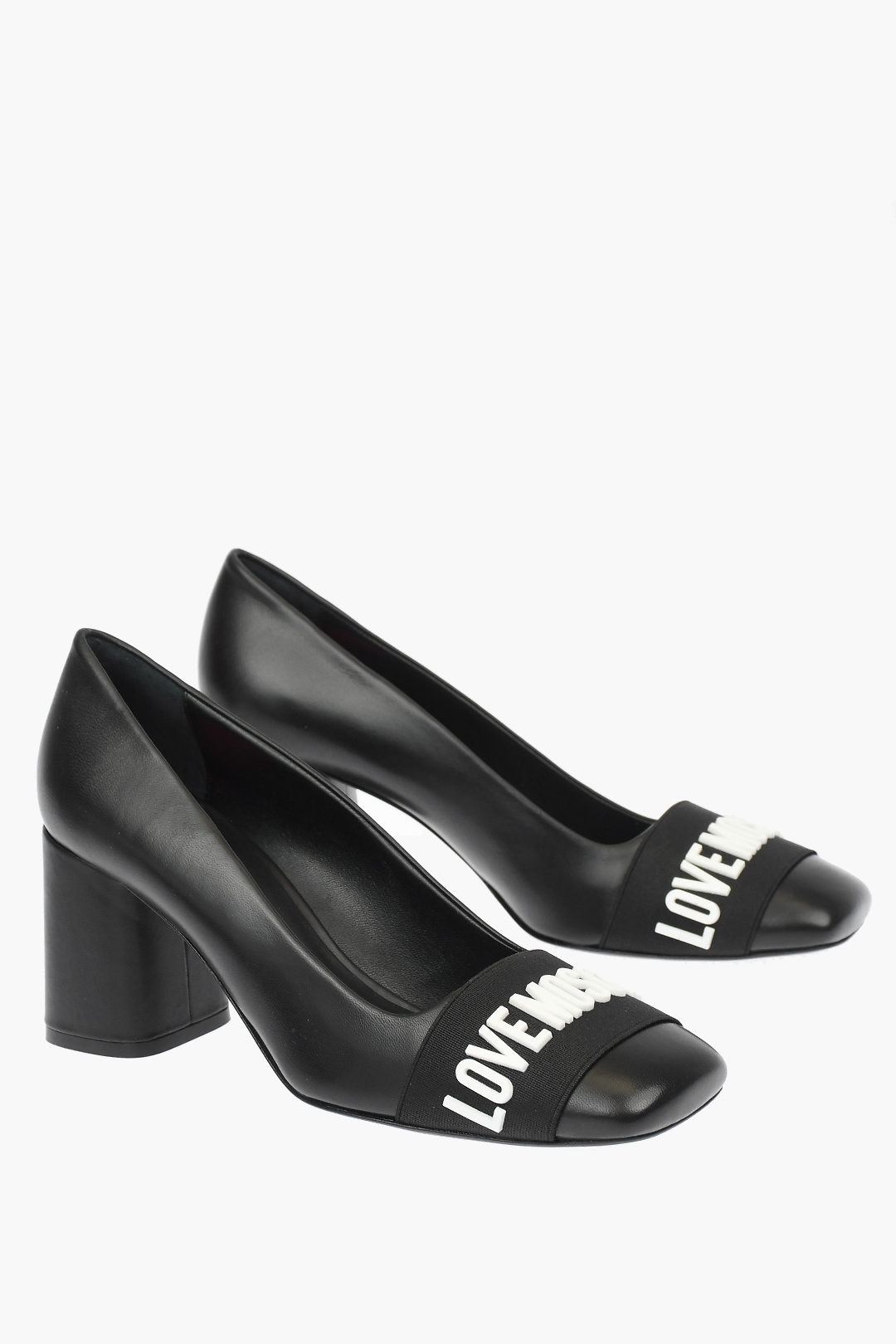 Moschino LOVE 7.5cm leather Square Toe Pumps women - Glamood