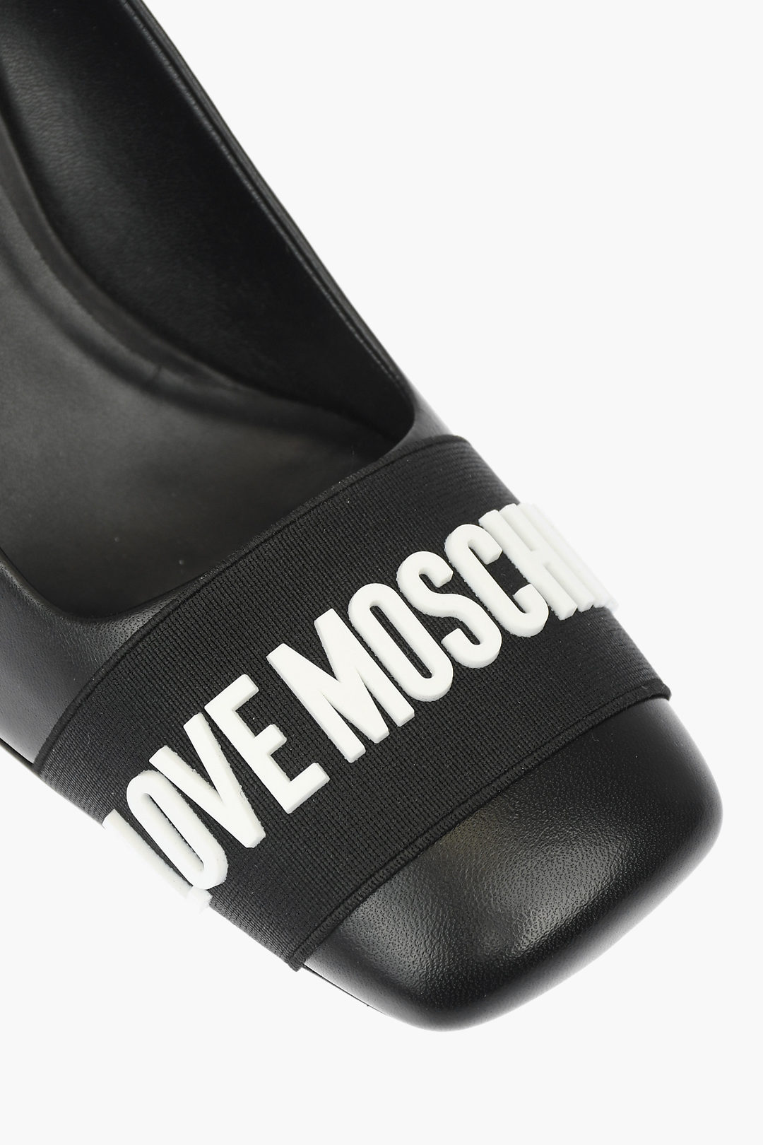 【Moschino】30mmレザーミュール Moschinoのブラック レザー ミュールがセール中