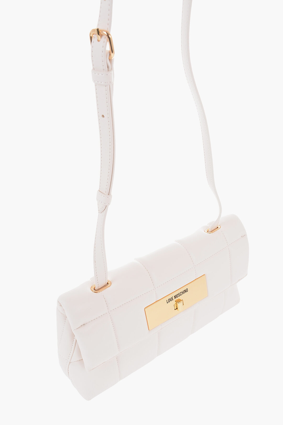 Moschino LOVE Borsa a Secchiello in Pelle con Chiusura Turn Lock Dorata  donna - Glamood Outlet