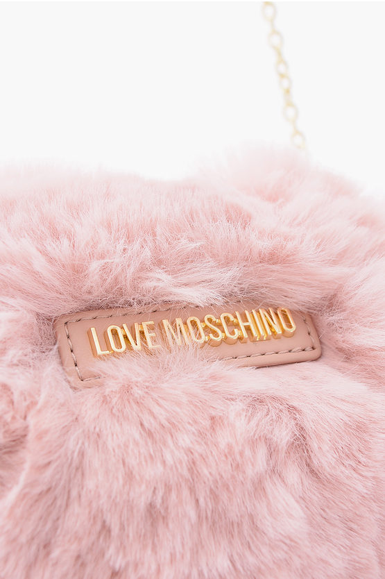 Moschino LOVE Faux Fur Mini Heart Shaped Bag women - Glamood