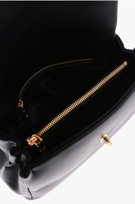 LOVE Faux Leather Bag with Rotating Closure and Removable Strap