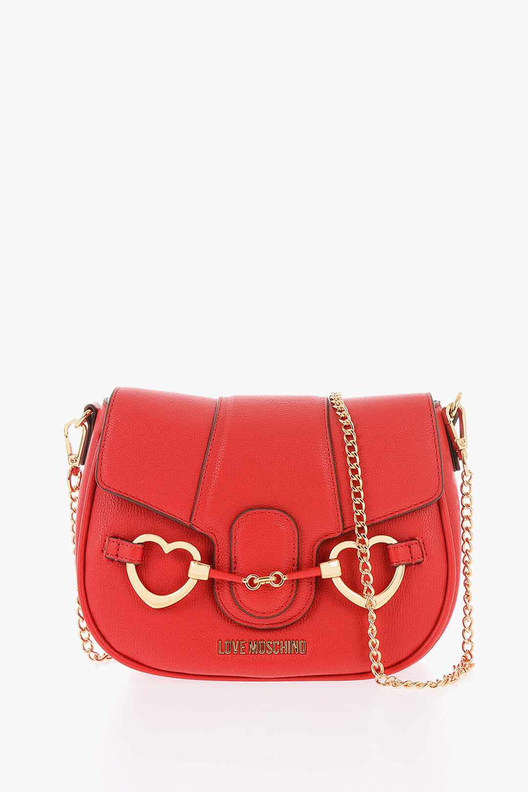 Dsquared2 Quilted Leather Heart Crossbody Bag In Red
