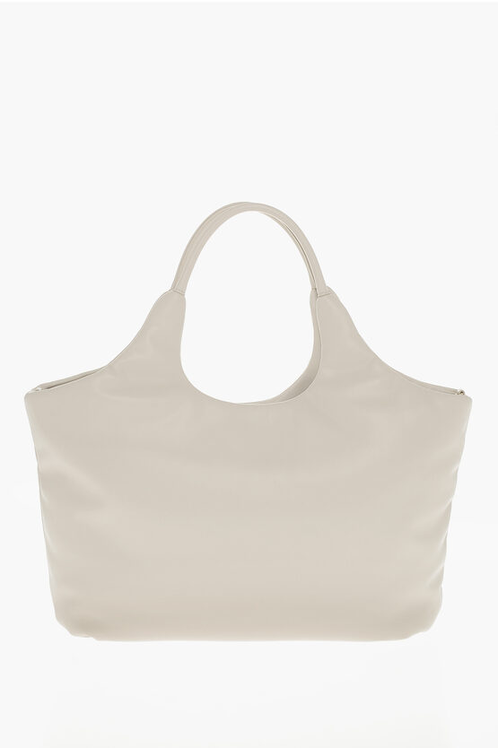 LOVE Faux Leather MARSHMALLOW Hobo Bag with Matched Pouch