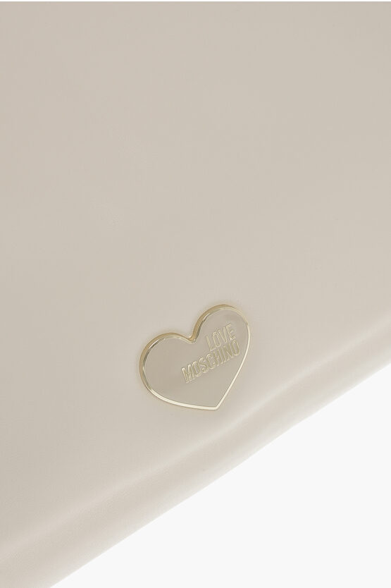 LOVE Faux Leather MARSHMALLOW Hobo Bag with Matched Pouch