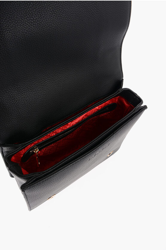 LOVE Faux Leather Shoulder Bag with Gold Logo