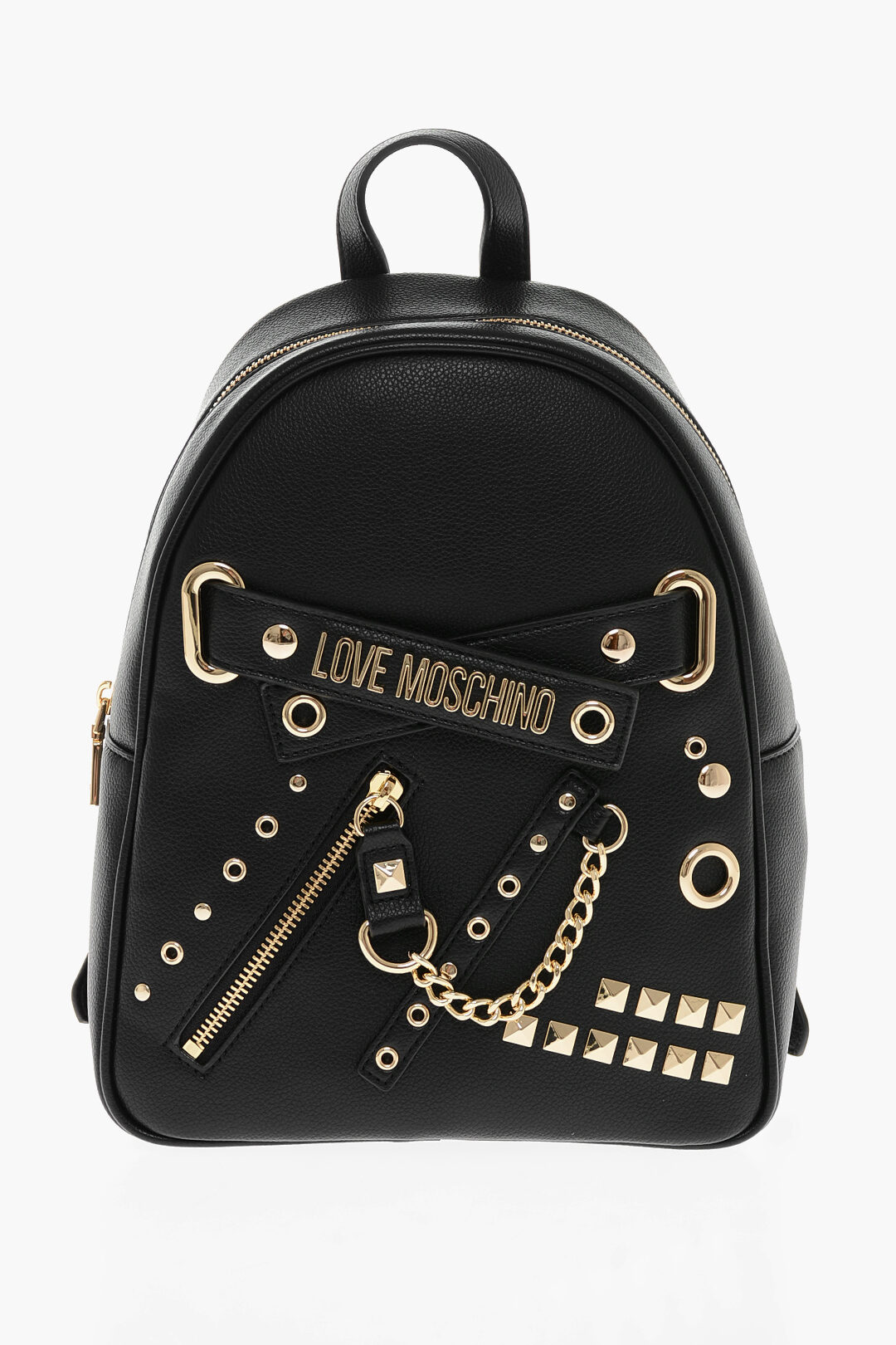 LOVE Faux Leather STARRY NIGHT Backpack with Studs and Golden Details