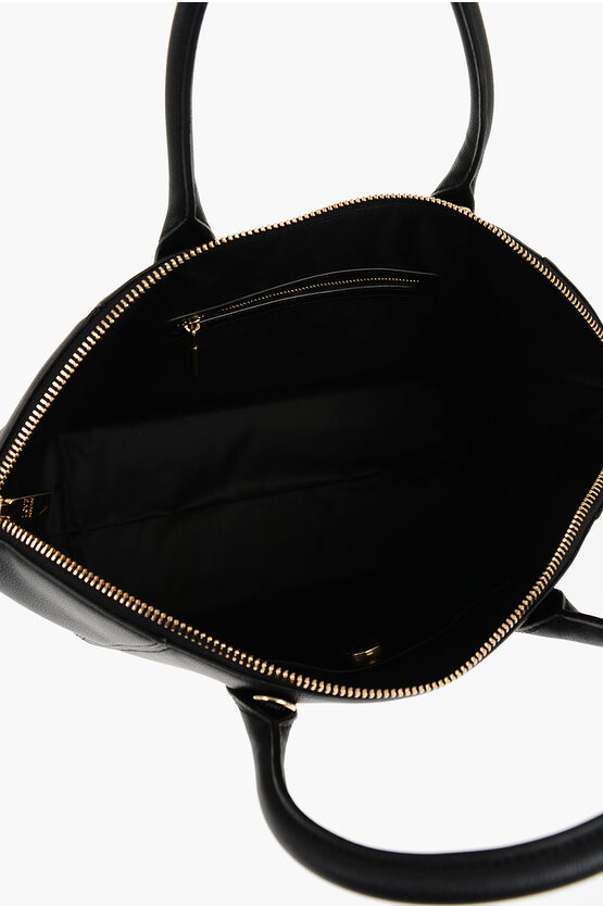 LOVE Faux Leather Tote Bag with Golden Logo