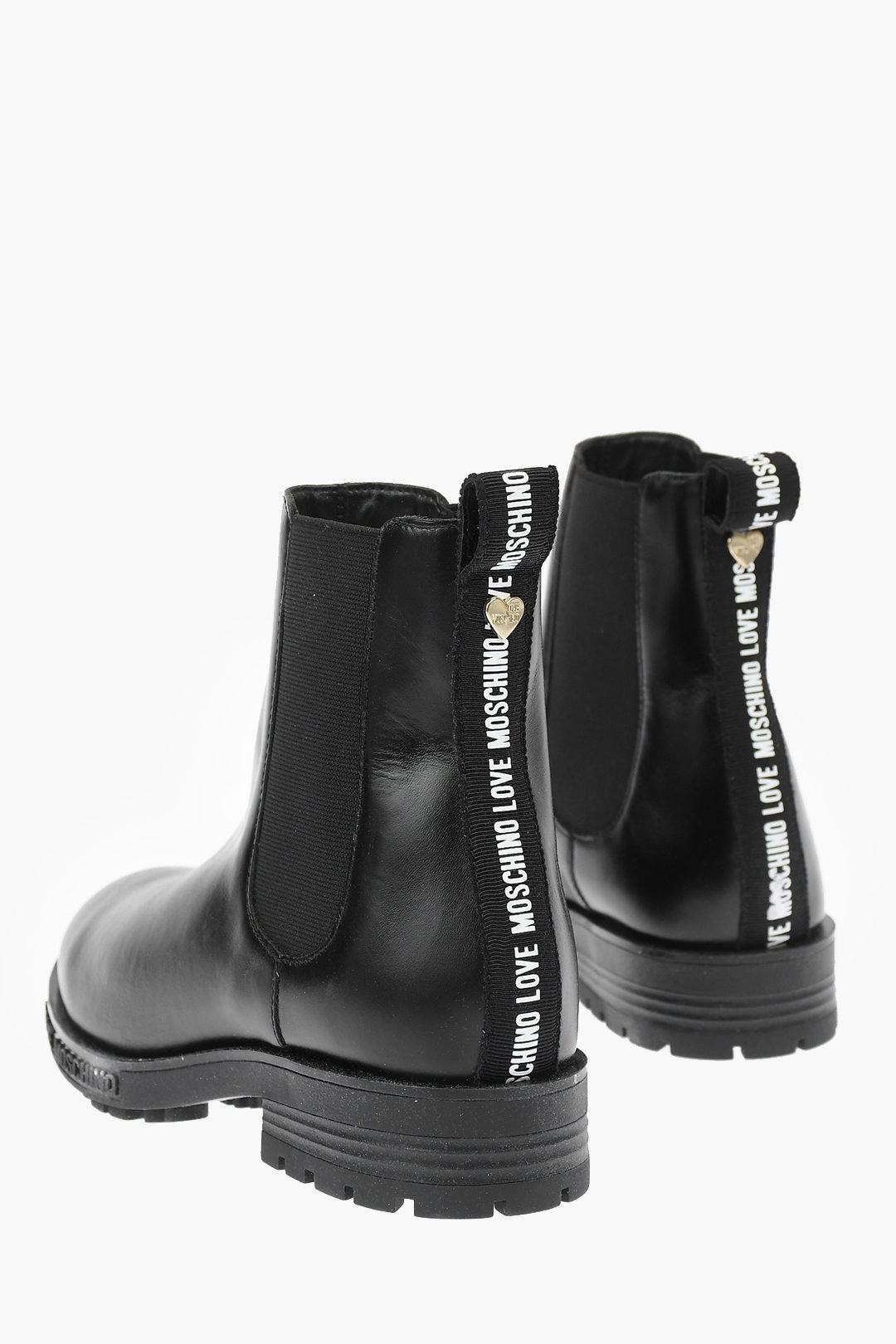 microscoop Tienerjaren Duwen Moschino LOVE Leather Chelsea Ankle Boot women - Glamood Outlet