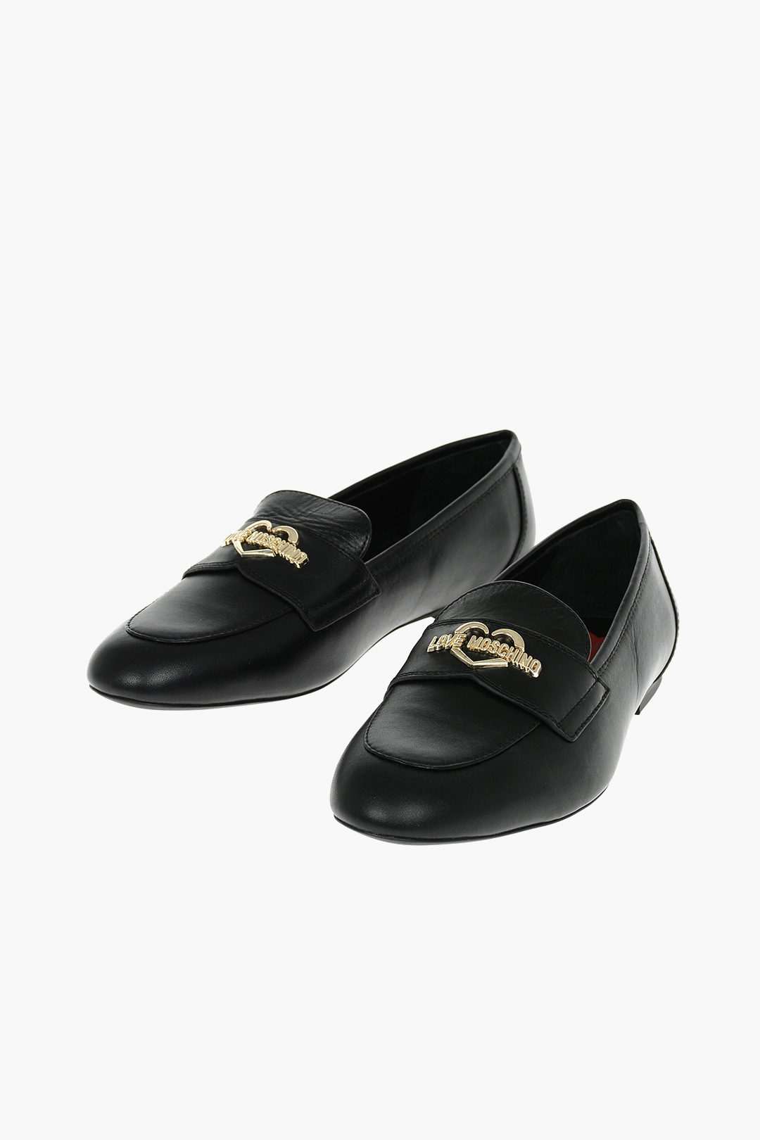 Moschino LOVE Leather Loafers women - Glamood Outlet