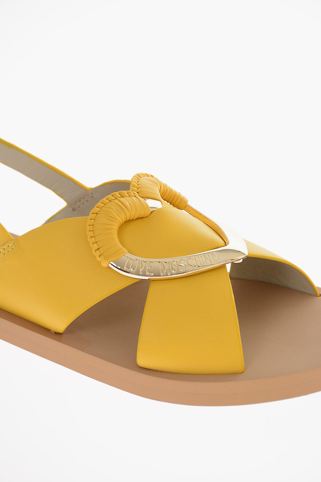 Love moschino discount sandals gold