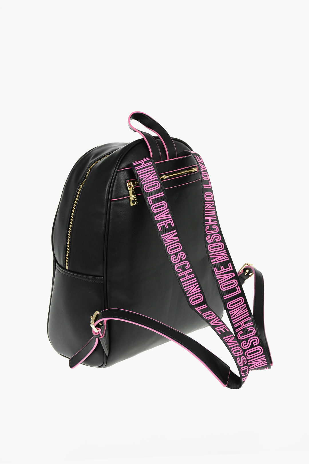Longchamp Lettering Logo Patch Leather Backpack women - Glamood Outlet