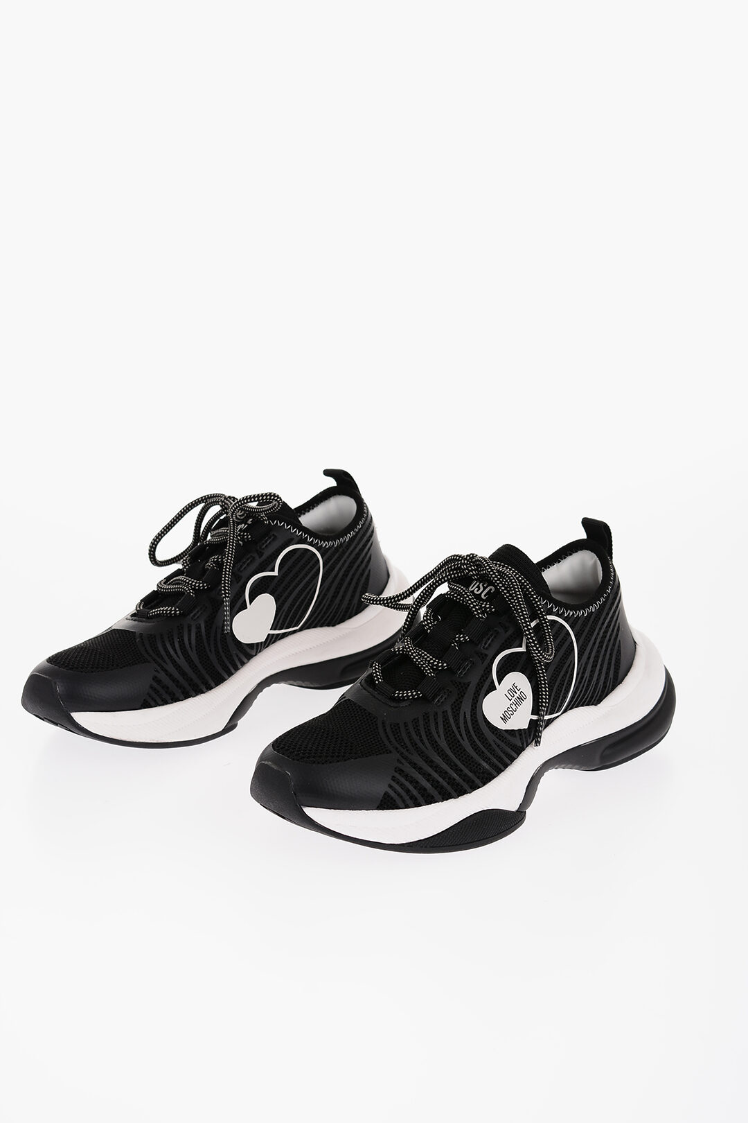 MOSCHINO スニーカー Moschino LOVE Mesh SPRINT50 Low-Top Sneakers with Contrast