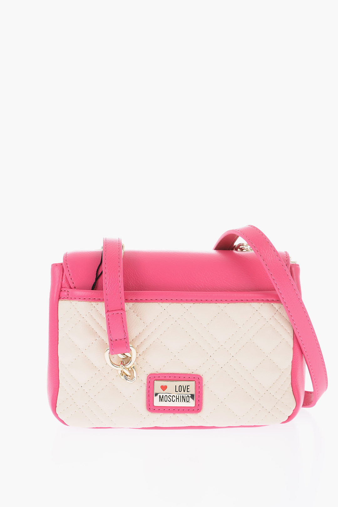 Moschino LOVE mini borsa a tracolla in ecopelle con cuore trapuntato donna  - Glamood Outlet