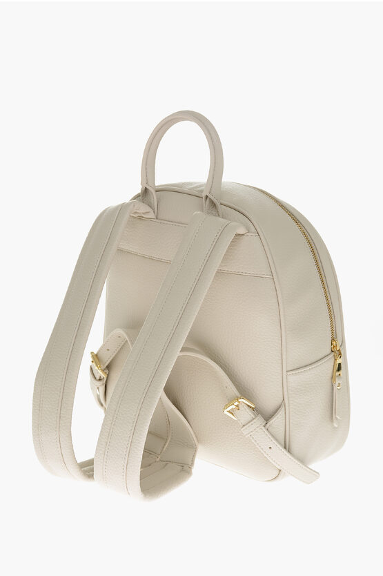 LOVE Pebbled Faux Leather Backpack with Embossed Logo