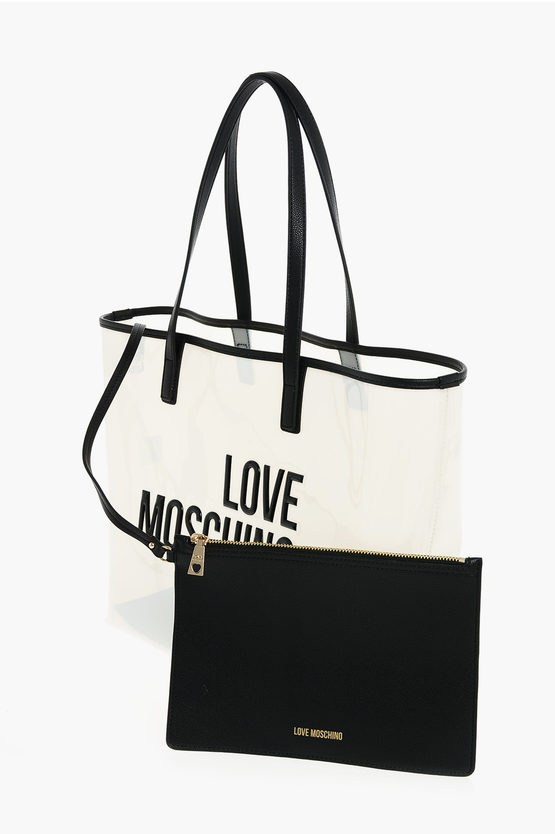 【関税＆送料込み】Moschino Love Me Tote Bag Love Moschino | Logo-Embroidered Tote Bag | Tote Bags