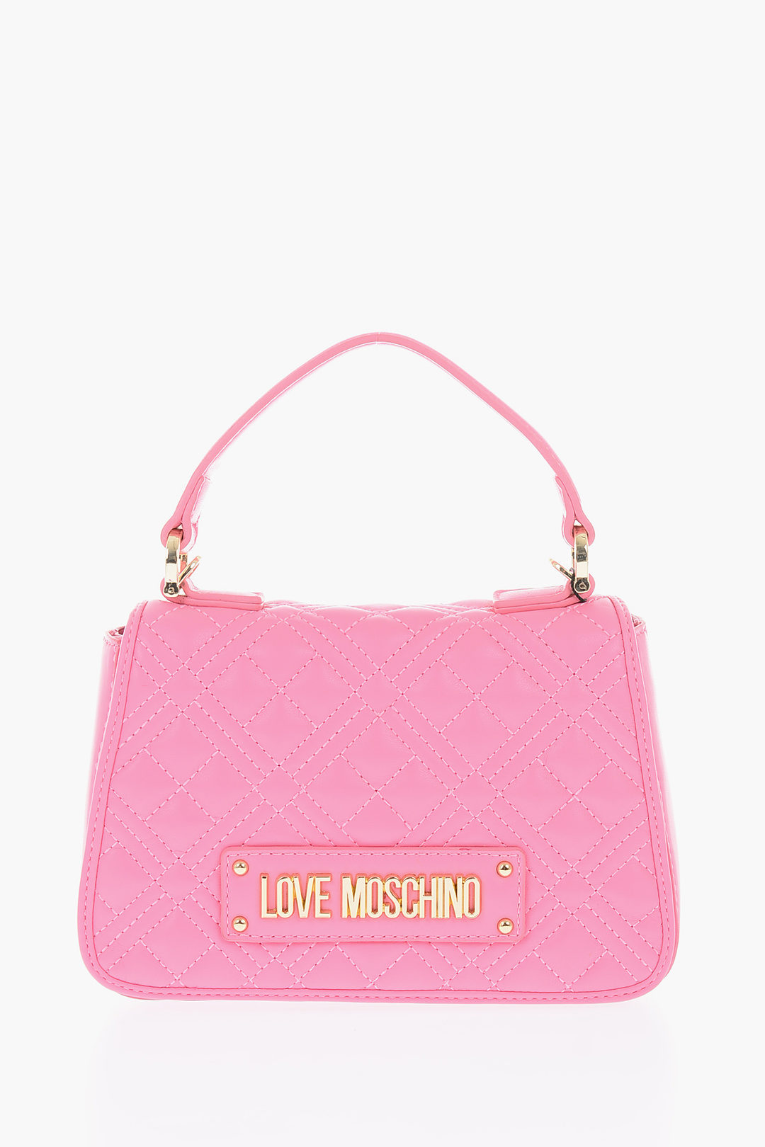 Moschino LOVE quilted faux leather bag with removable shoulder