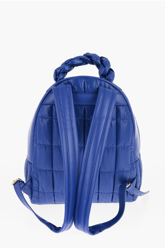 LOVE Quilted Nylon Backpack with Eco Leather Trims