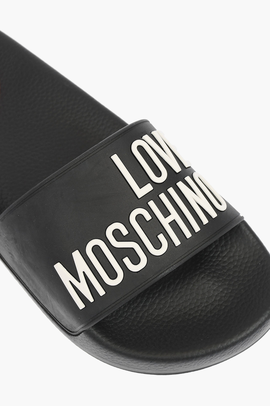 Moschino LOVE rubber slides with logo women - Glamood Outlet