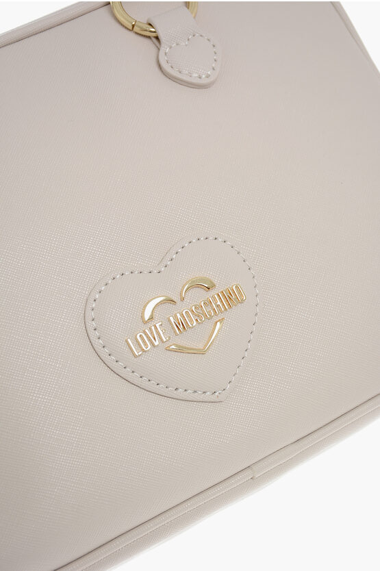 LOVE Saffiano Eco Leather Satchel Bag with Double Handle