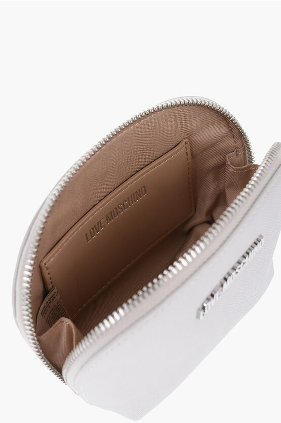 LOVE Saffiano Faux Leather Necessaire with Zip Closure