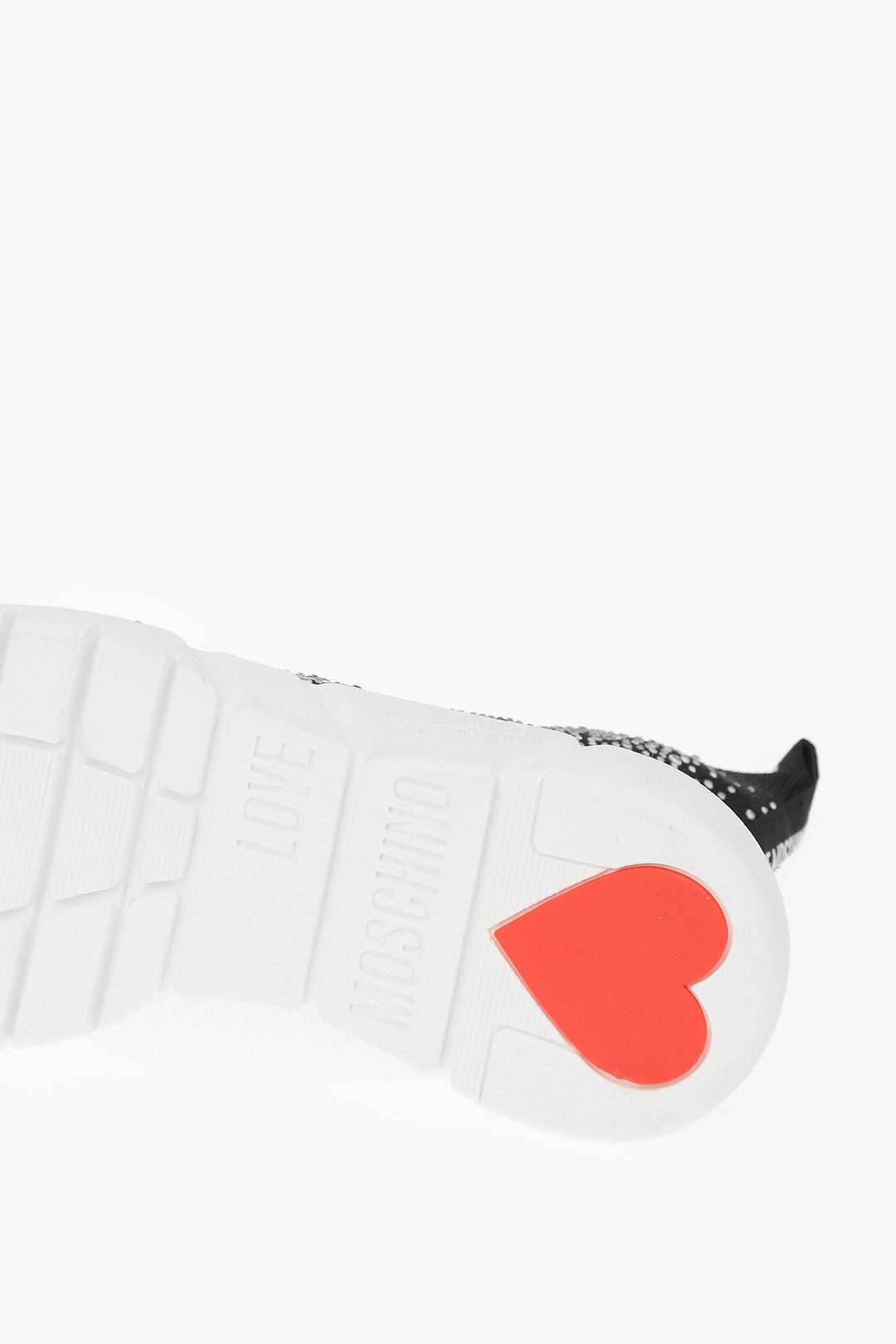 Moschino LOVE Sneakers Alte Sock GOMMA35 con Strass donna - Glamood Outlet