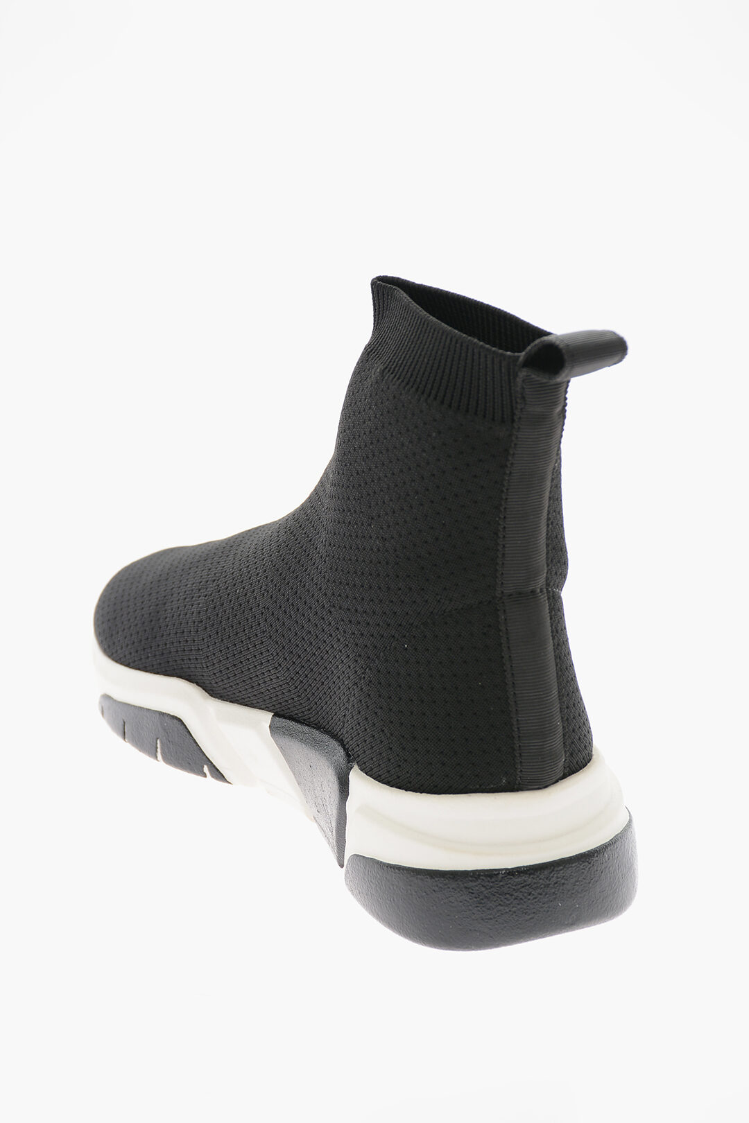 Moschino LOVE Sock HighTop Sneakers with Contrasting Logo and TwoTone