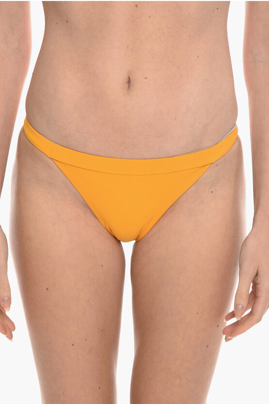 Nanushka Low Cut Bikini Bottom In Yellow