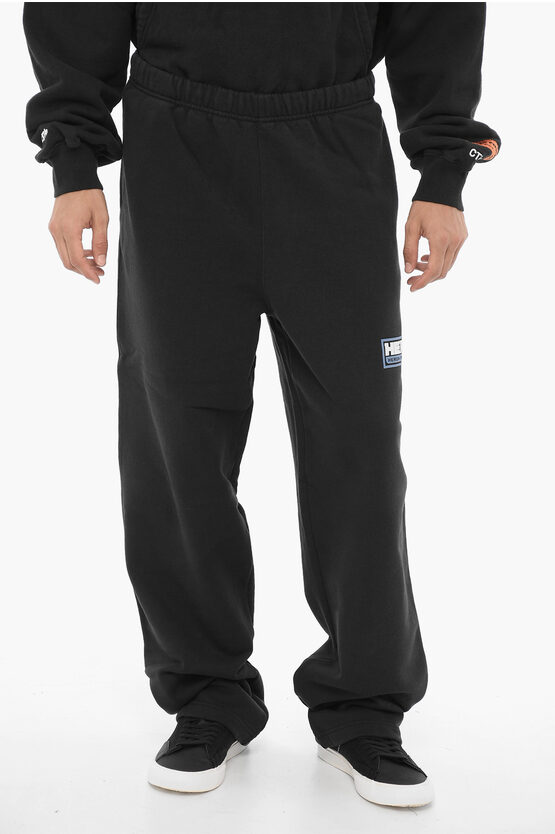 Shop Heron Preston Low-rise Cotton Joggers