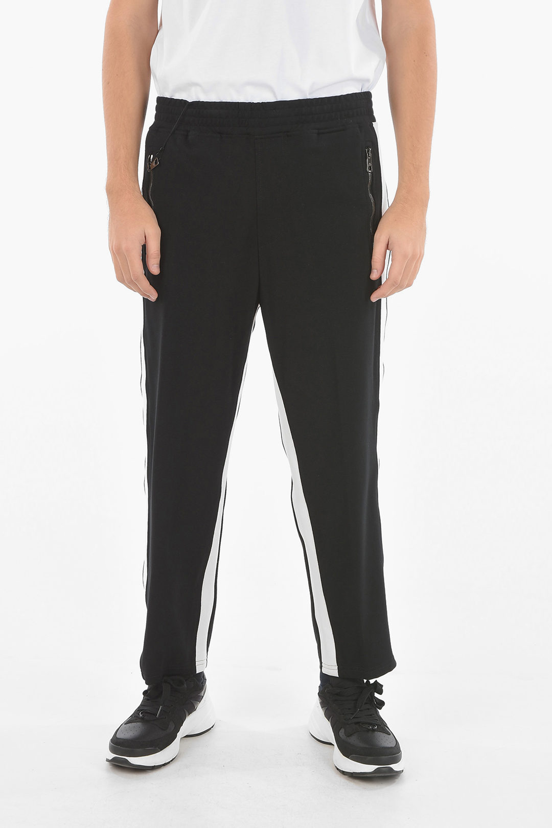 Neil Barrett Lowrise Joggers with Contrasting Side Bands men Glamood
