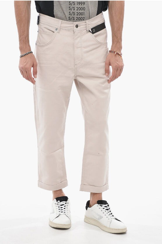 Shop Neil Barrett Low-rise Loose Fit 5 Pockets Pants
