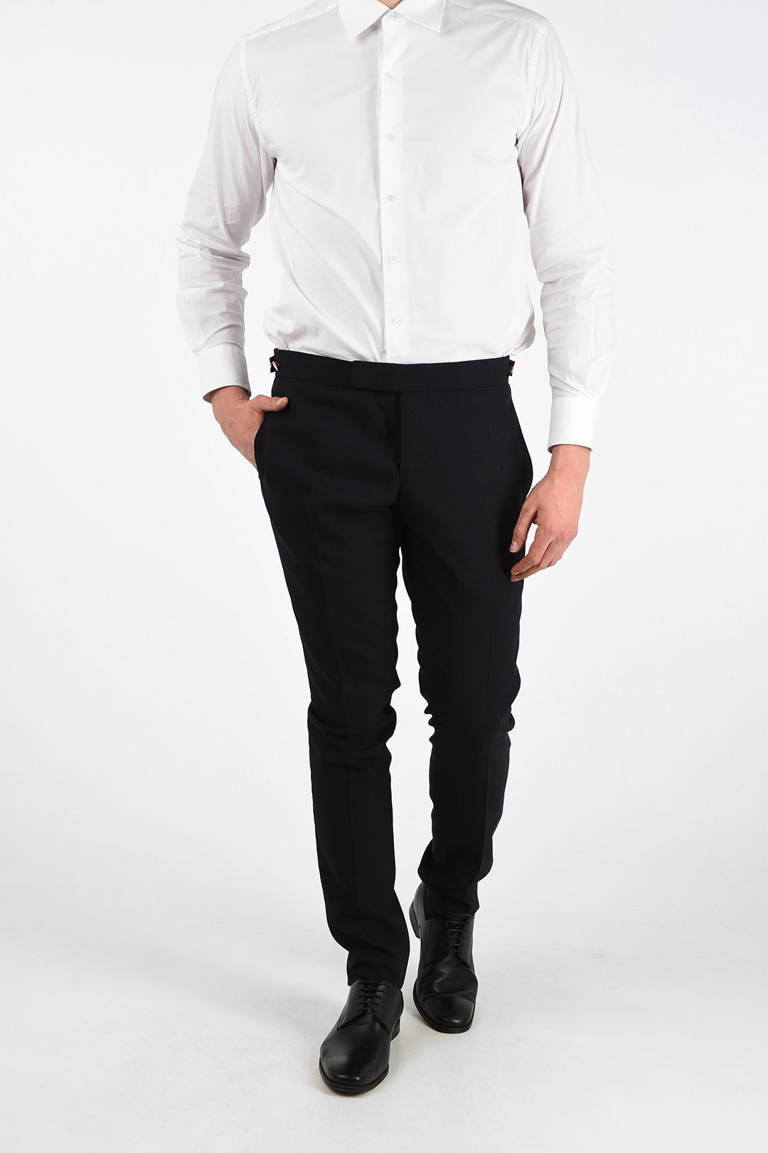 【関税込み】thom browne Low rise pants Cotton Gabardine Low Rise Slim Trousers | Thom Browne