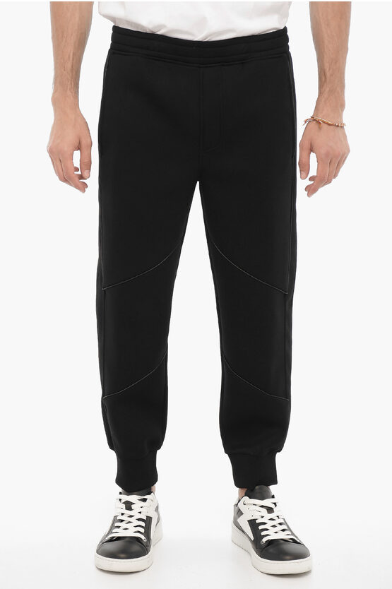 Shop Neil Barrett Low-rise Skinny Fit Piping Joggers