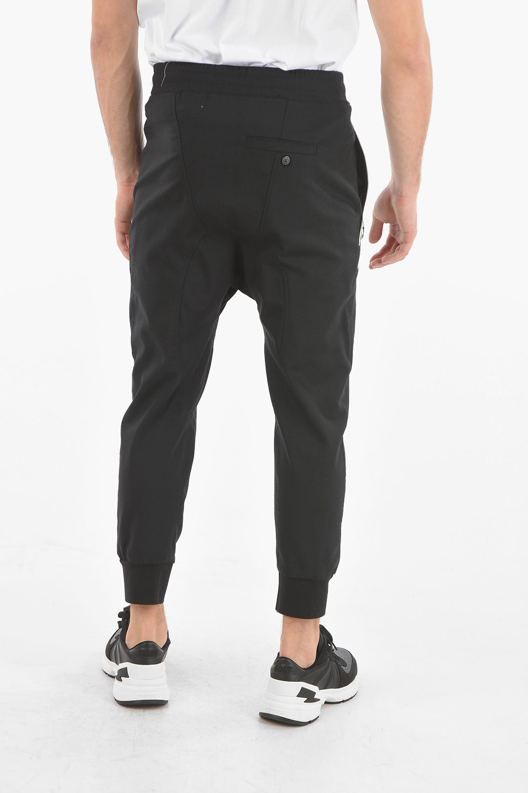 Neil Barrett Low-Rise SLOUCH FIT Contrasting Band Pants men - Glamood ...