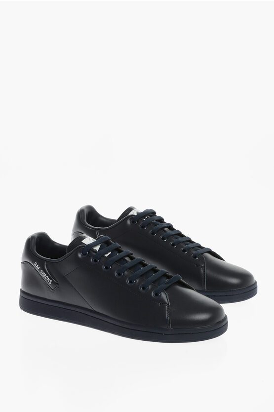 Shop Raf Simons Low-top Leather Orion Sneakers