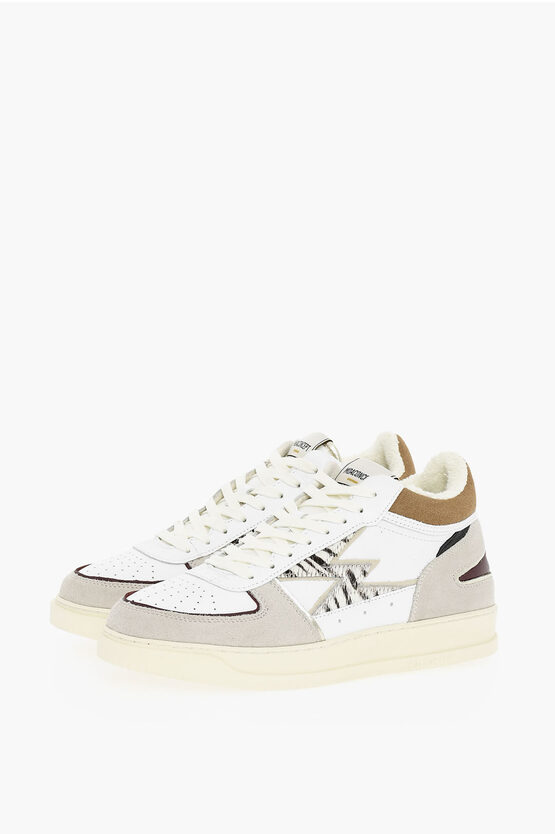 Moa Master Of Arts Low-top Sneakers With Animalier Print Ponyskin Detail