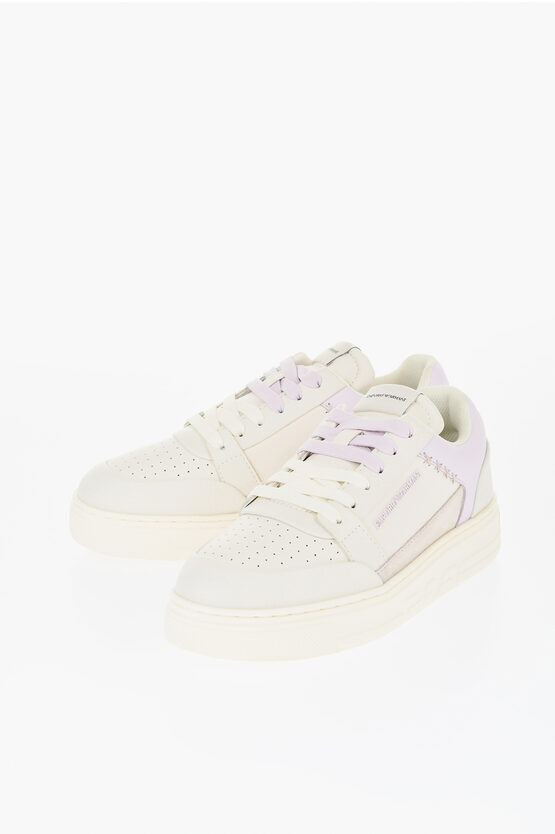 Armani Collezioni Low-top Sneakers With Contrasting Details