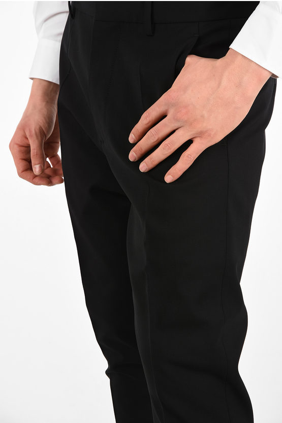 Dsquared2 Low-Waist Capri Pants with Zip Ankle men - Glamood