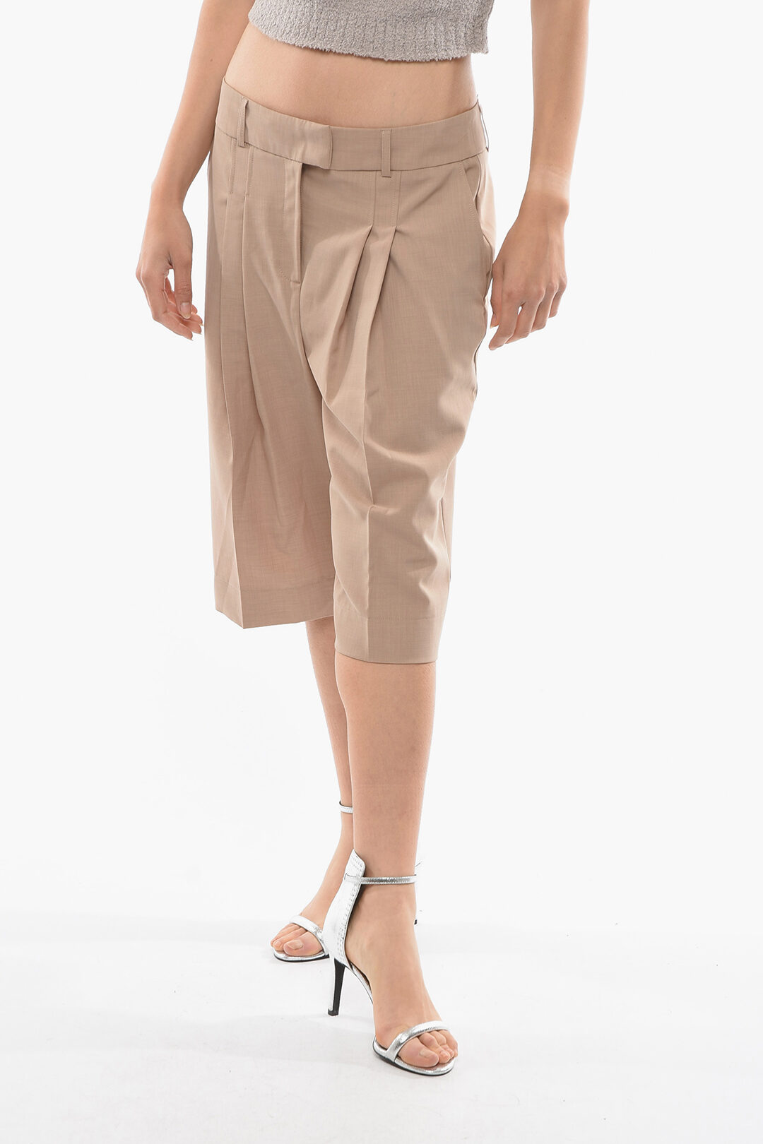 Birgitte Herskind Low Waist Double Pleat PRINCE Shorts women