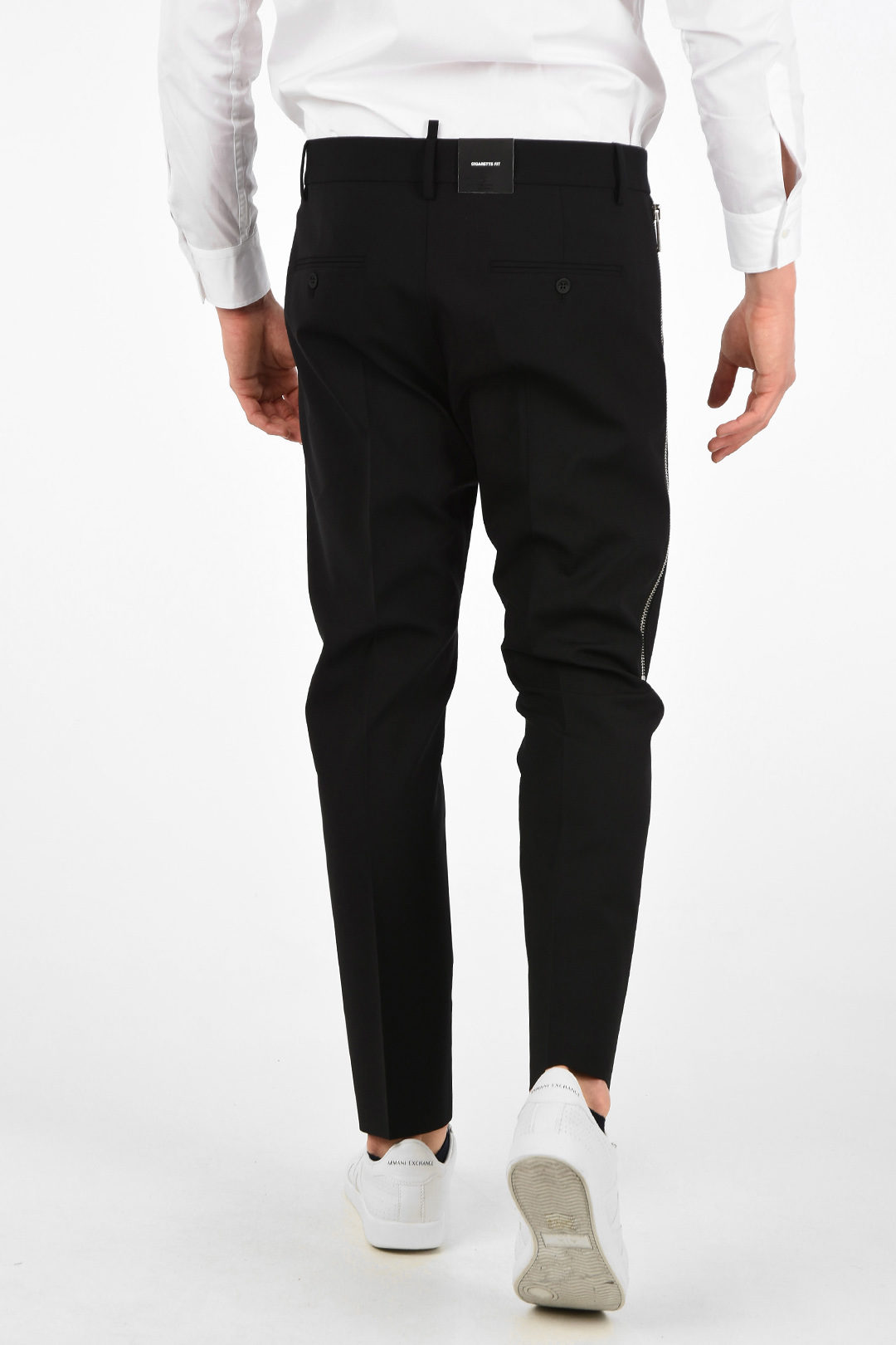 Dsquared2 Low-Waist Jetted Pocket CIGARETTE FIT Pants men - Glamood Outlet