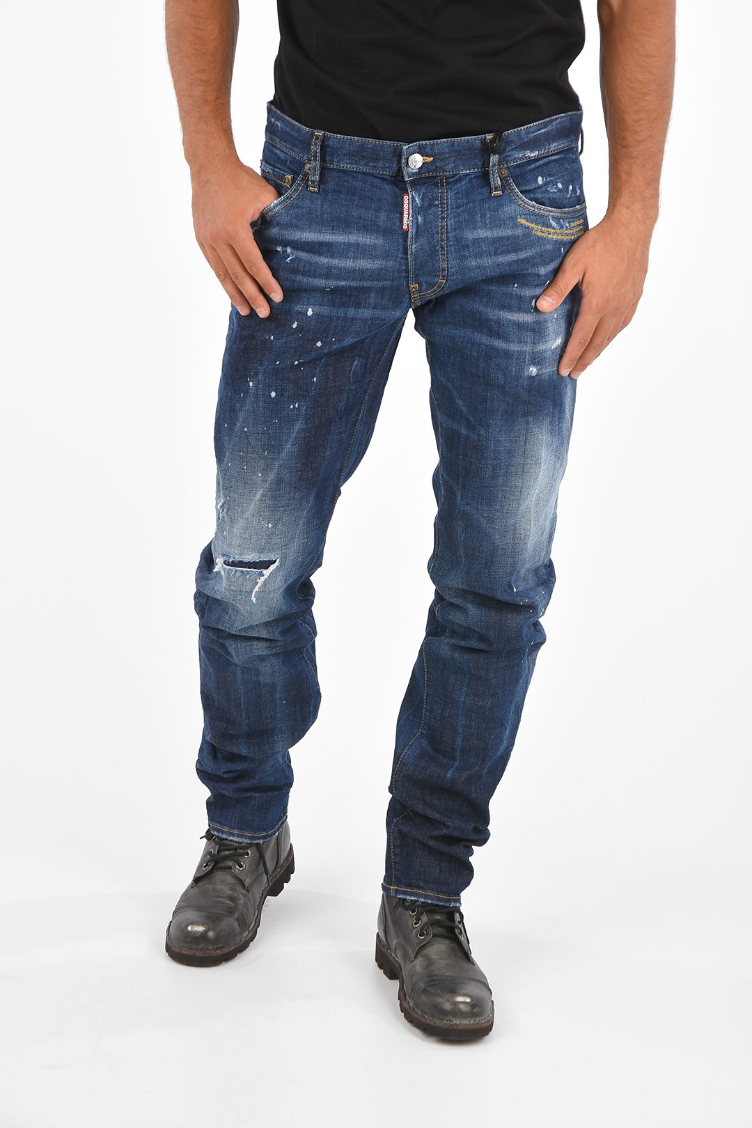 ergens bij betrokken zijn Federaal Weg huis Dsquared2 Low-Waist Slim Fit Jeans 18 Cm men - Glamood Outlet