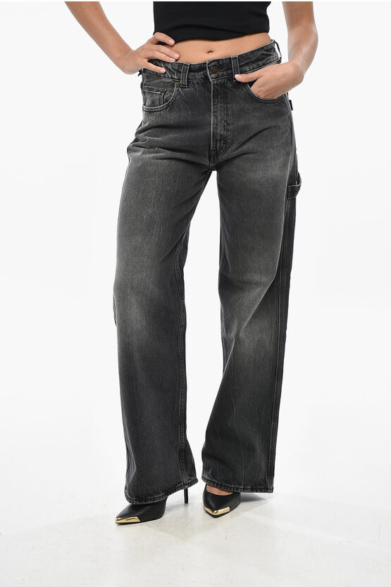 Haikure Low Waist Wide Leg Winona Jeans 26cm In Black