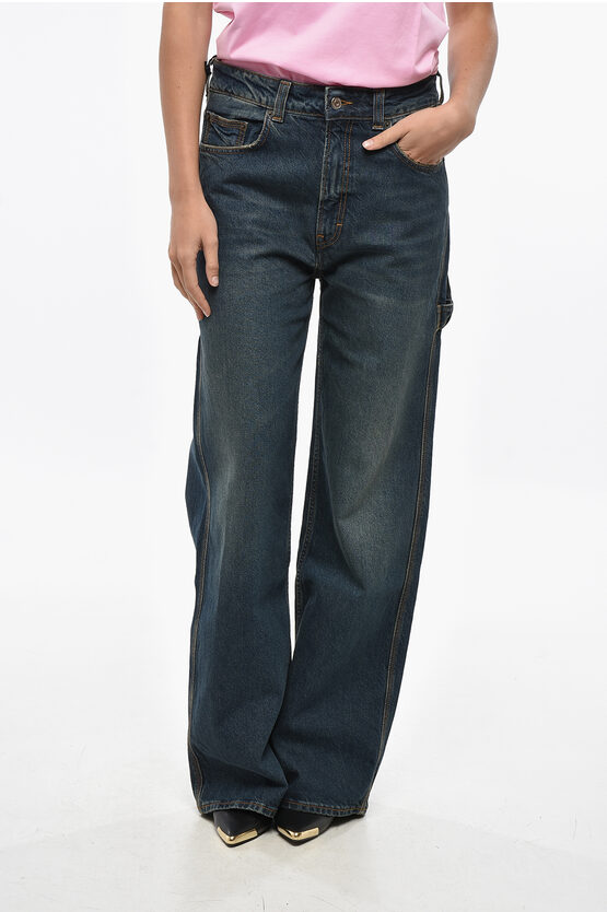 Haikure Low Waist Wide Leg Winona Jeans 27cm In Blue