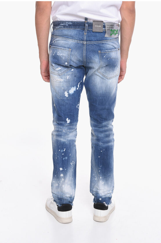 Dsquared2 Low-waisted COOL GUY Denims with Distressed Effect men ...