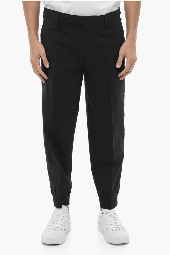 Neil Barrett Slim-leg Chino Trousers In Black